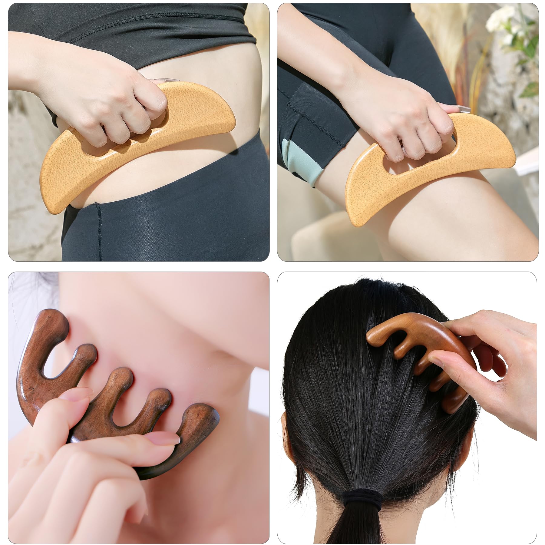 Xokocli Wood Therapy Massage Tools Kit


