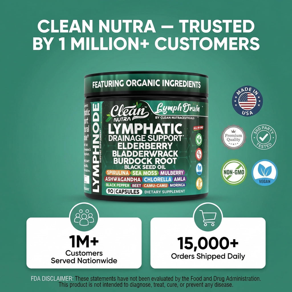 Clean Nutra Lymphatic Support Capsules

