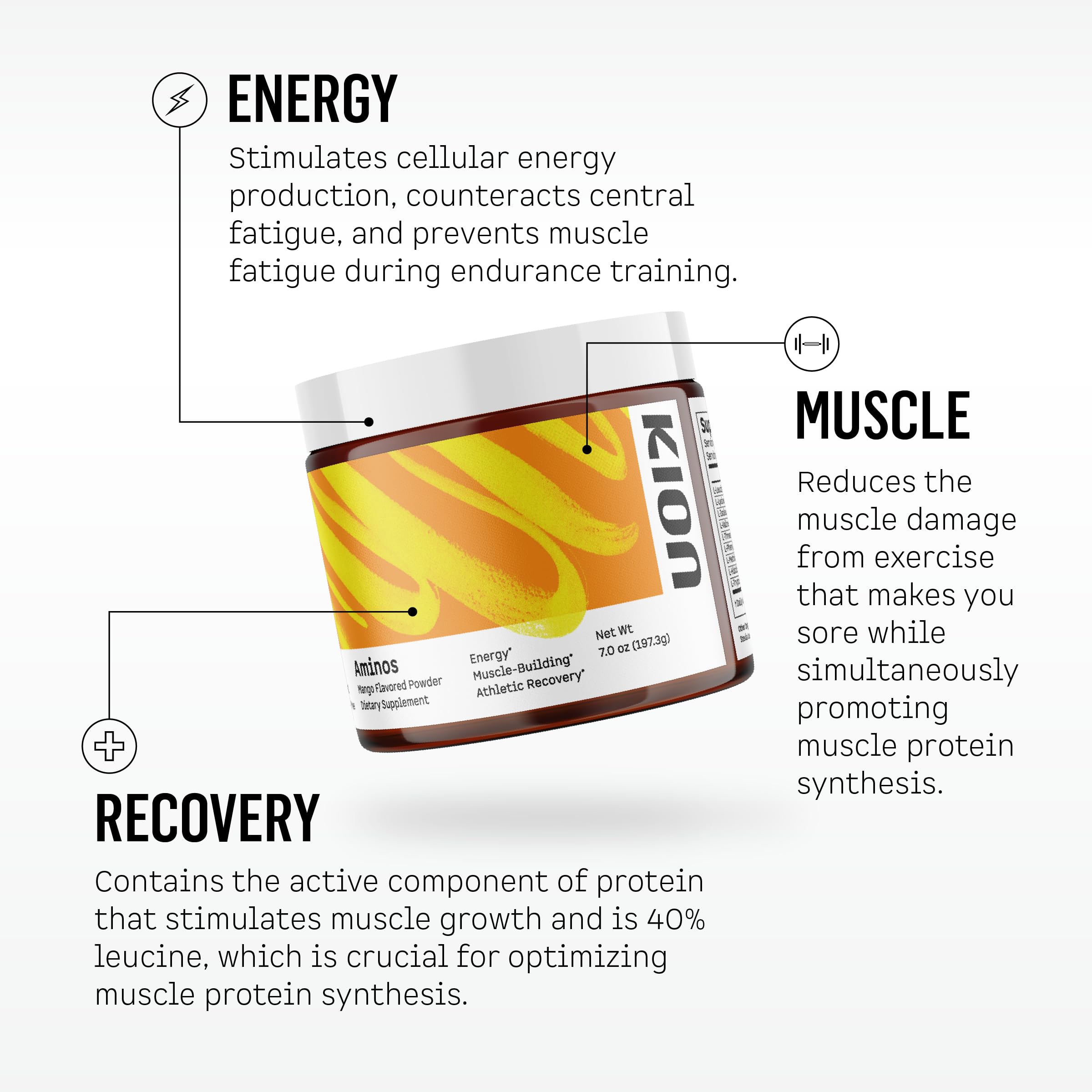 Kion Aminos Essential Amino Acids Powder - No Caffeine

