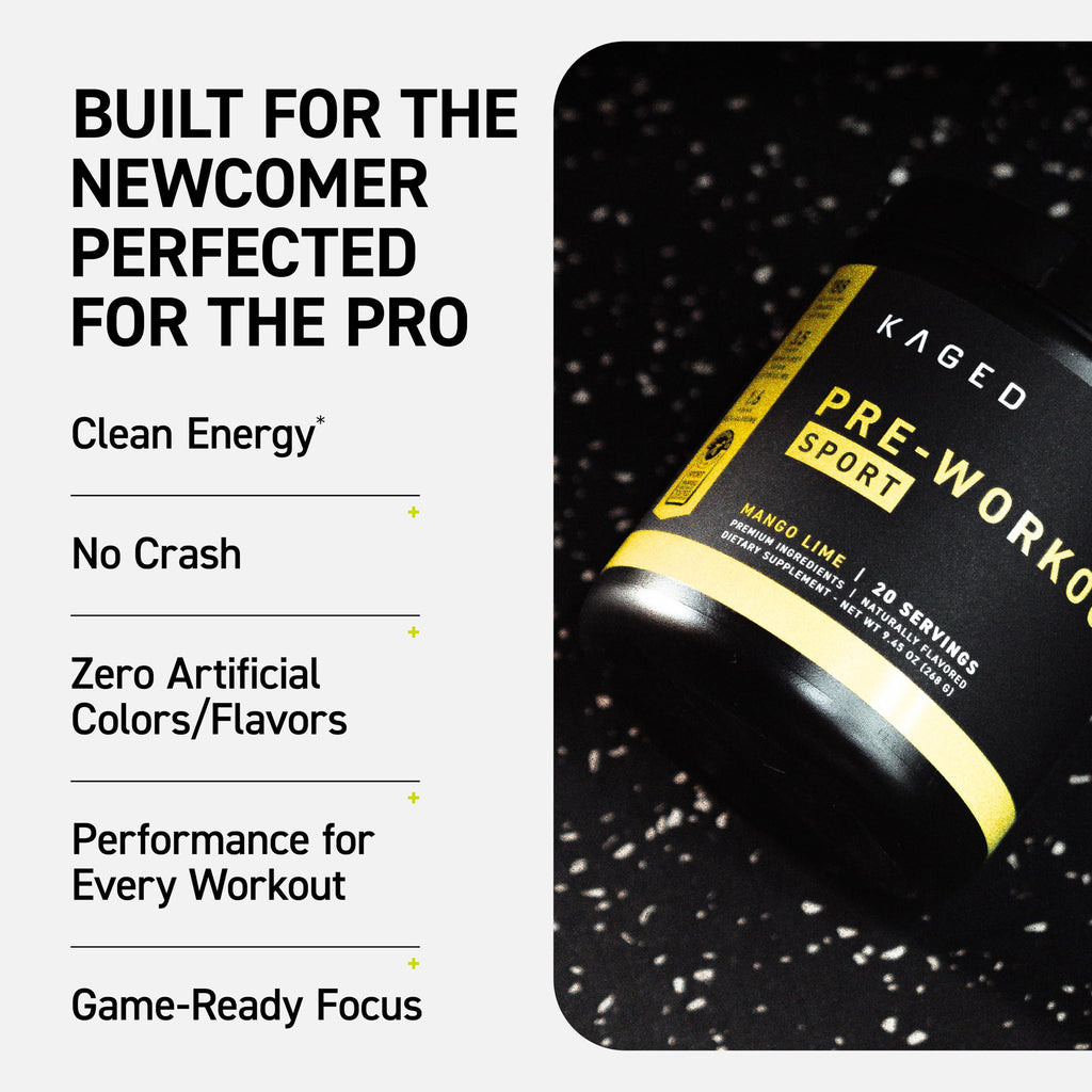 Kaged Sport Pre-Workout Powder | Performance Formula

