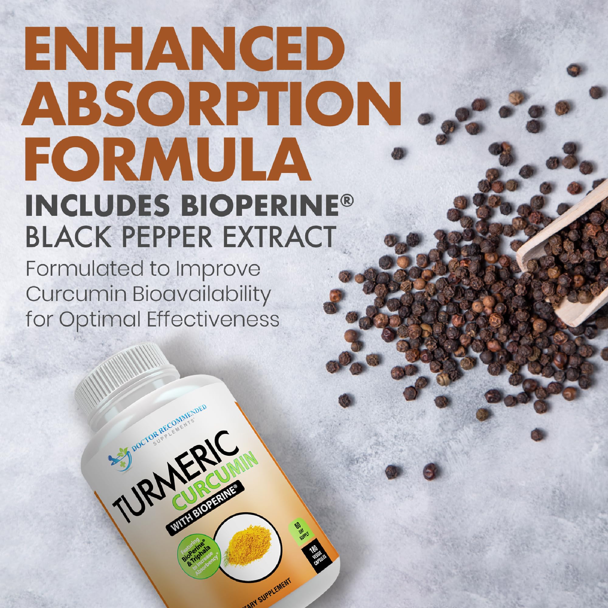 Turmeric Curcumin with BioPerine Organic Veggie Caps

