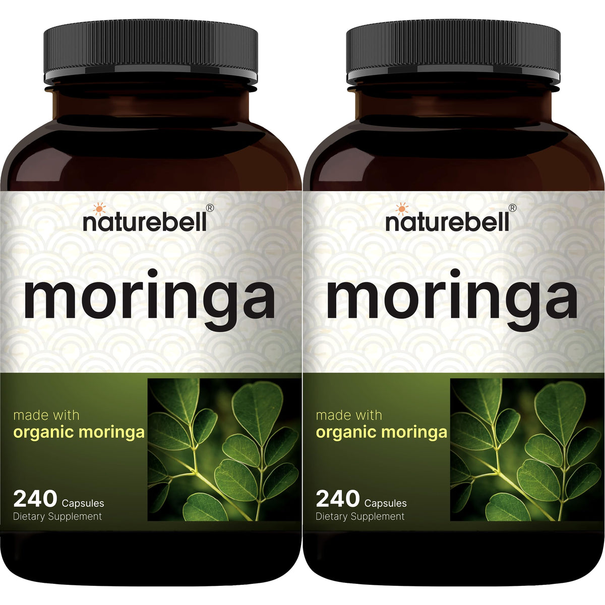 NatureBell Moringa 800 mg Capsules for Immune & Energy Support