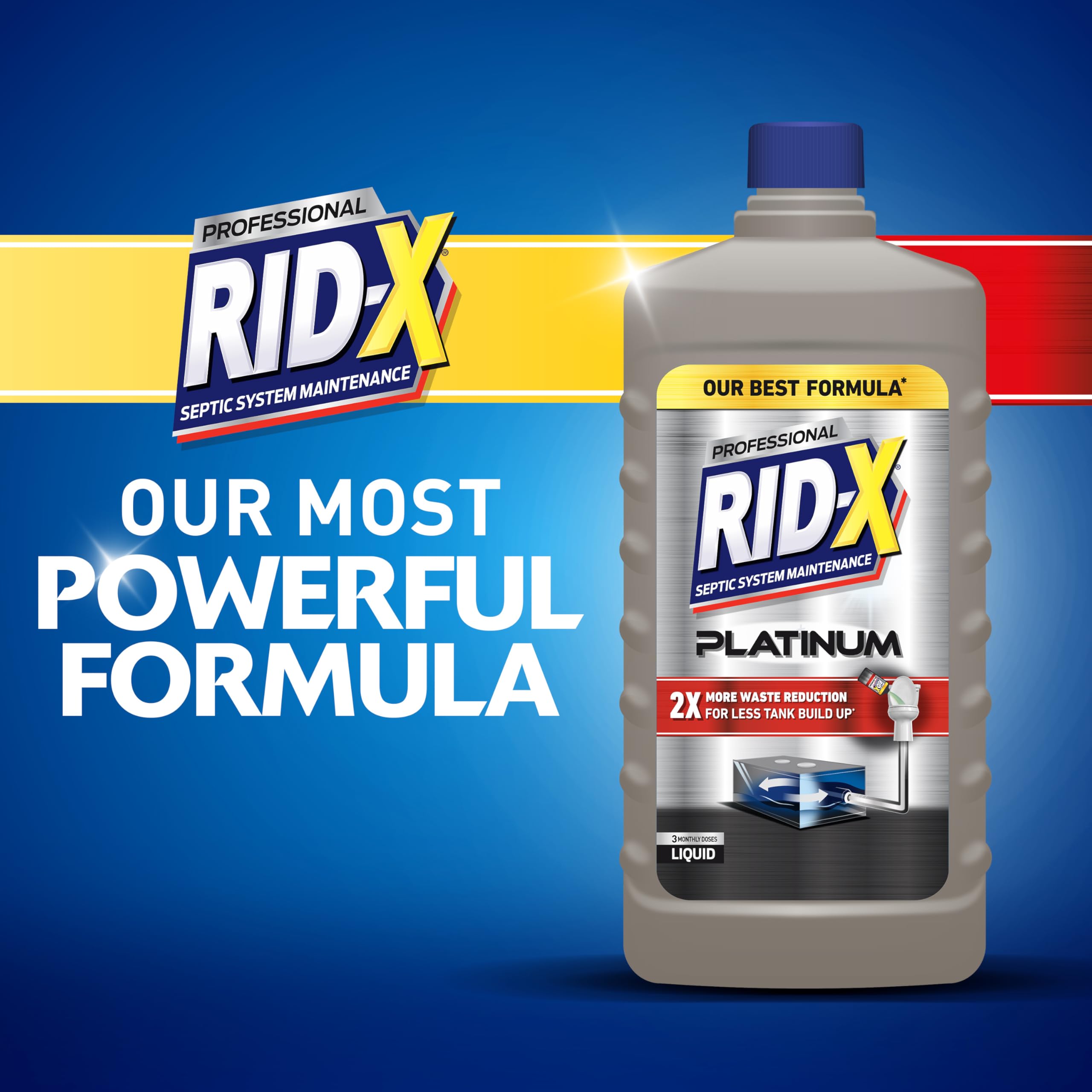 RID-X Septic Tank Treatment Platinum Liquid | Best Formula

