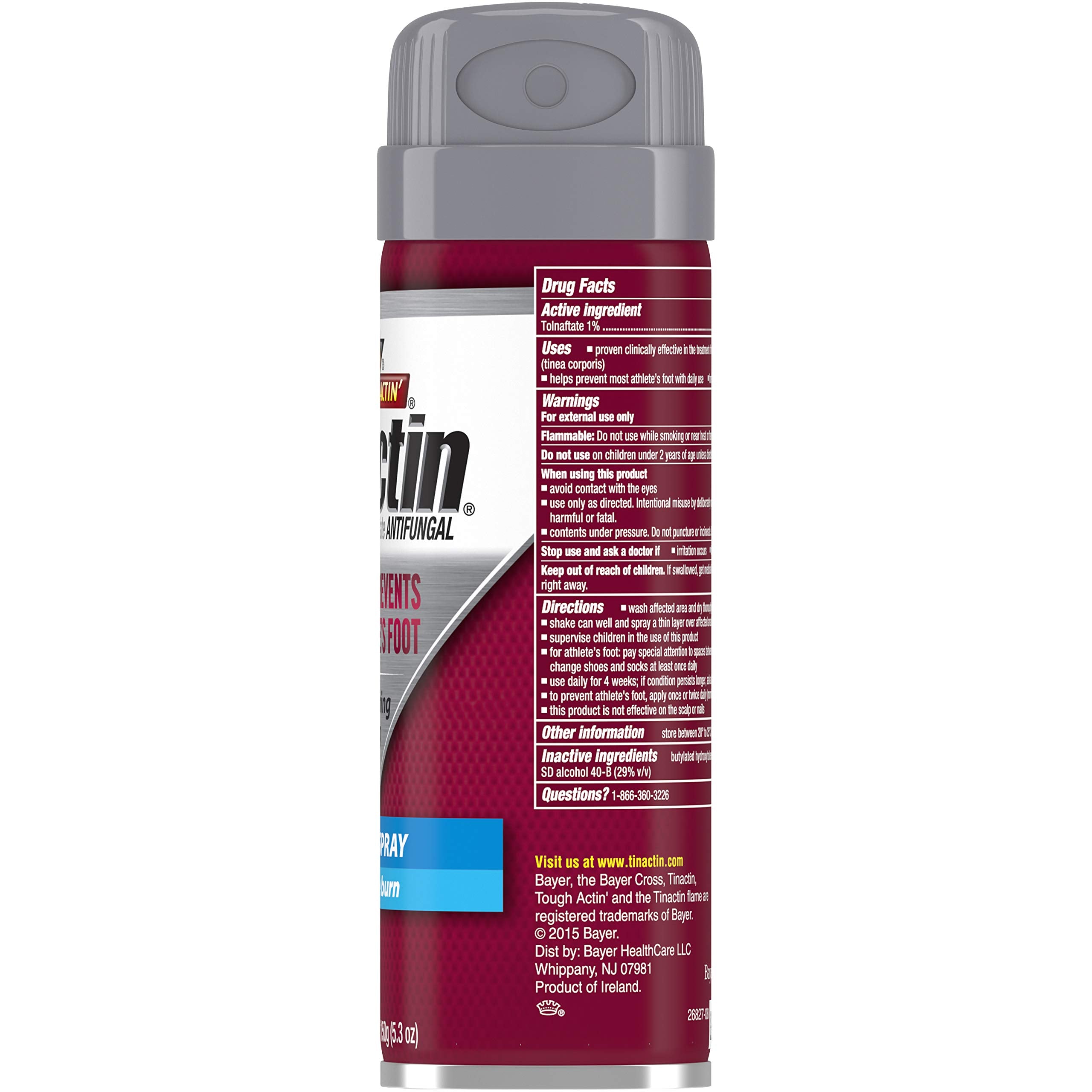 Tinactin Antifungal Liquid Spray for fast relief

