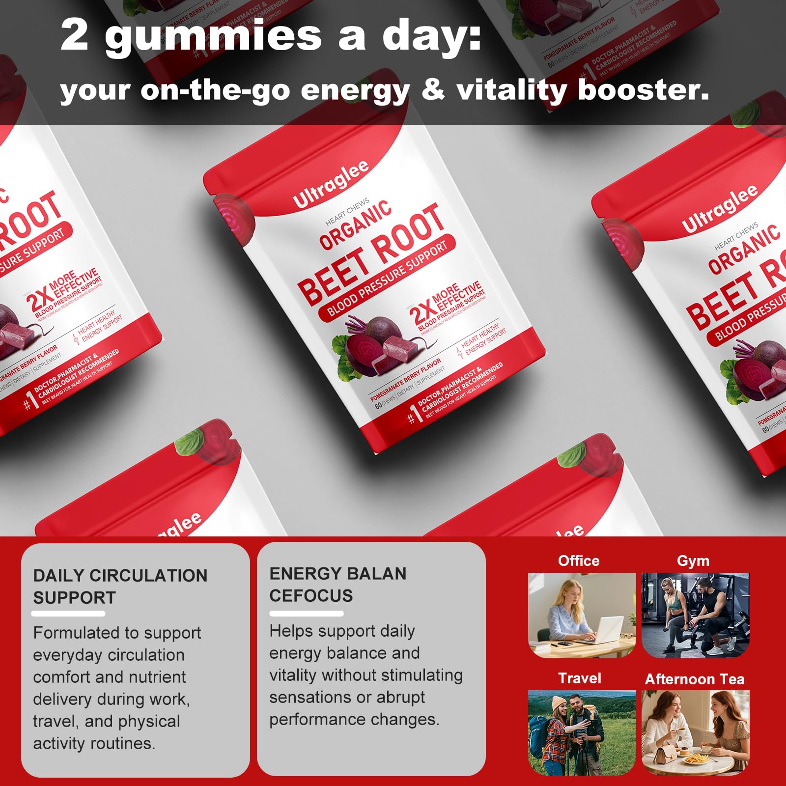 Beetsroot Heart Chews – Nitric Oxide & Heart Health

