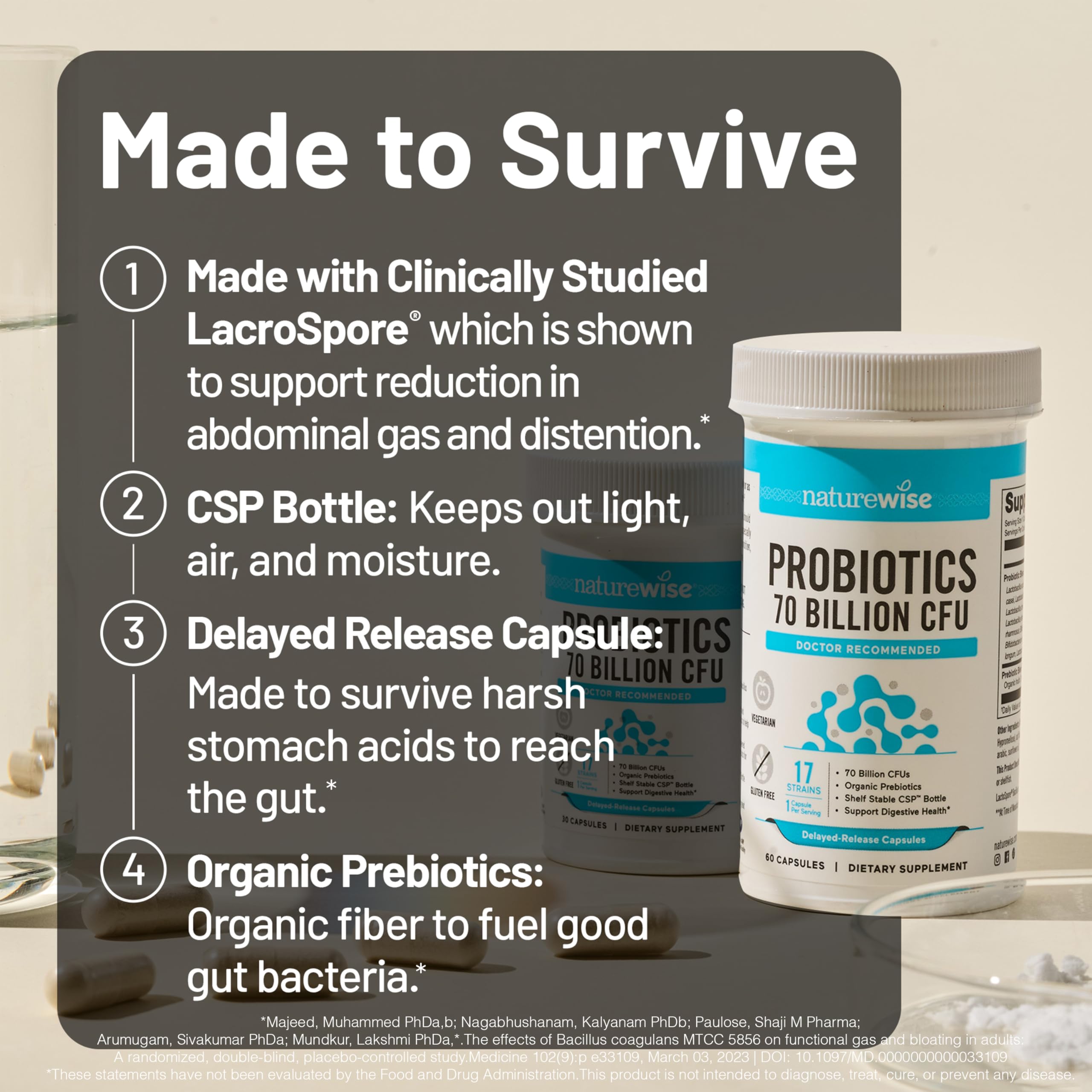 NatureWise Probiotics for Digestive & Immune Support

