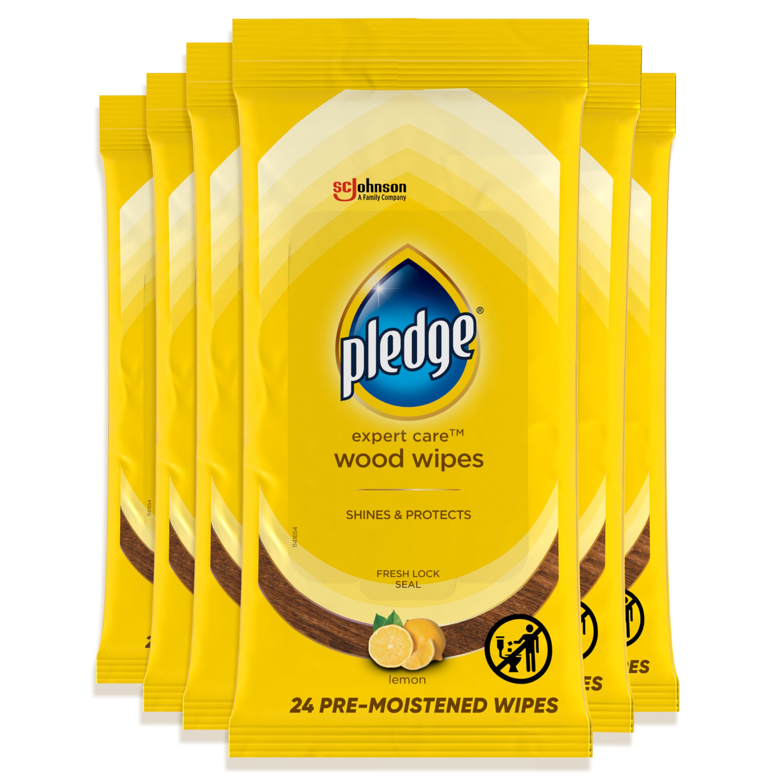 Pledge Wood Wipes - Expert Care Furniture Polish

