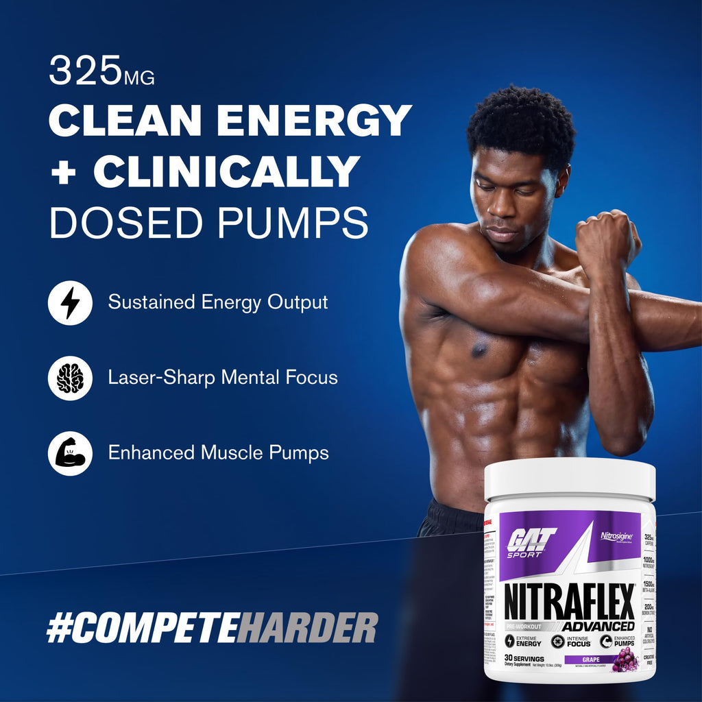 GAT SPORT Nitraflex Advanced Pre-Workout Powder

