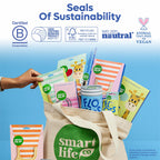 SmartLifeco Eco-Friendly Dental Floss Picks Mint Straw-Wheat

