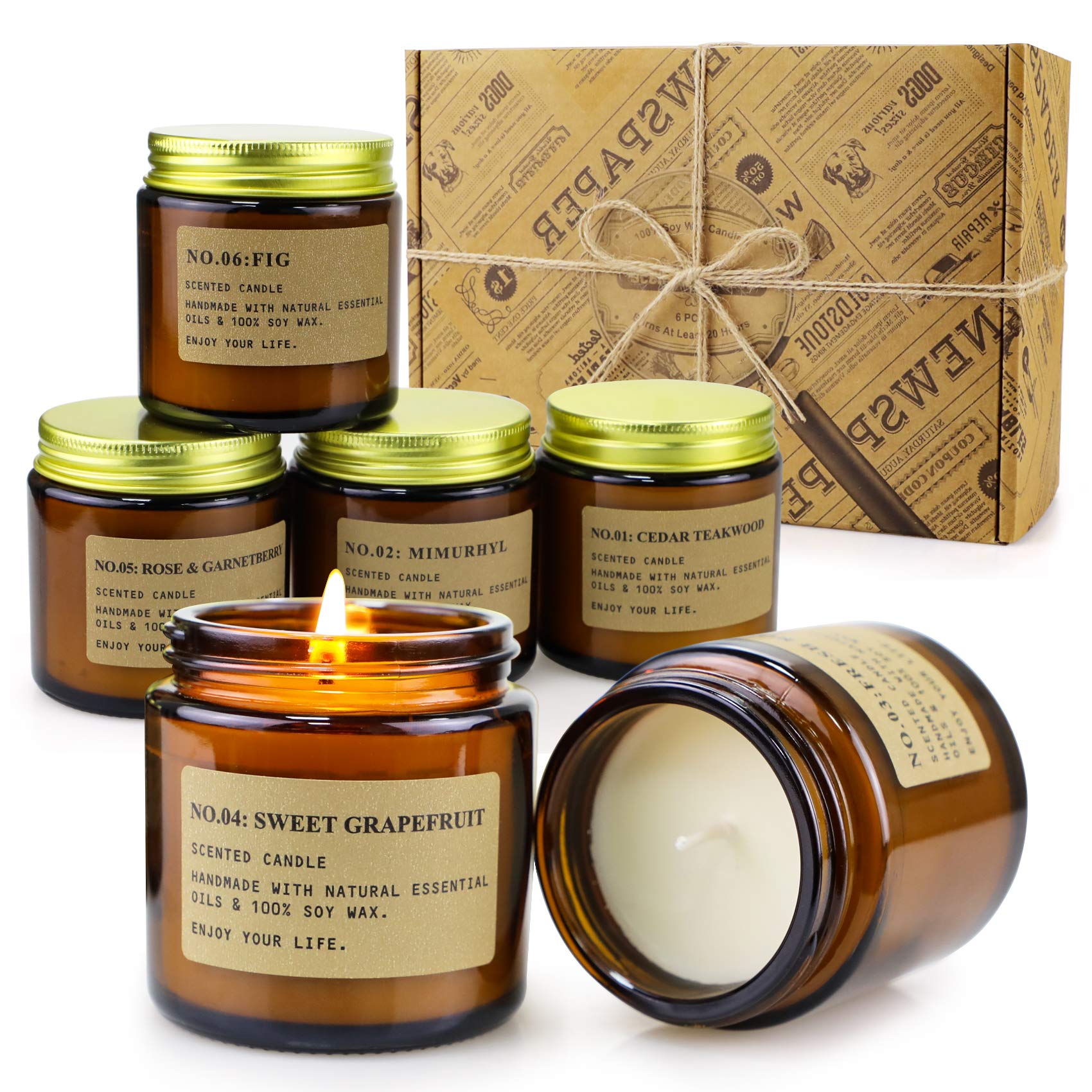 MIMURHYL Soy Wax Candle Gift Set


