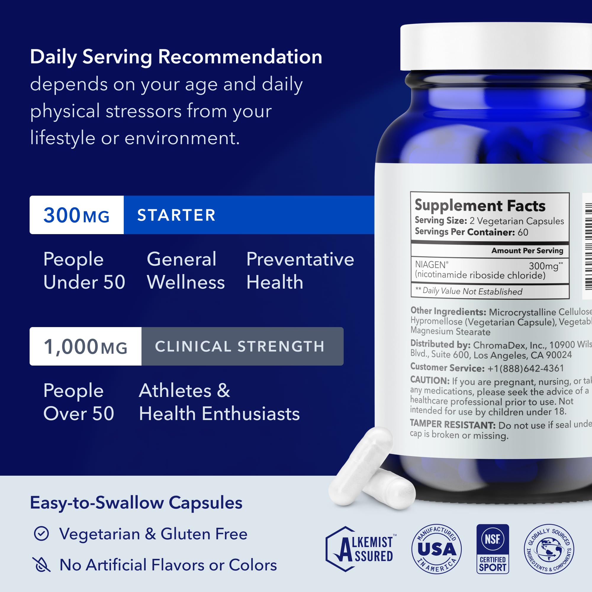 Tru Niagen NAD+ NR Supplement | Patented Niagen

