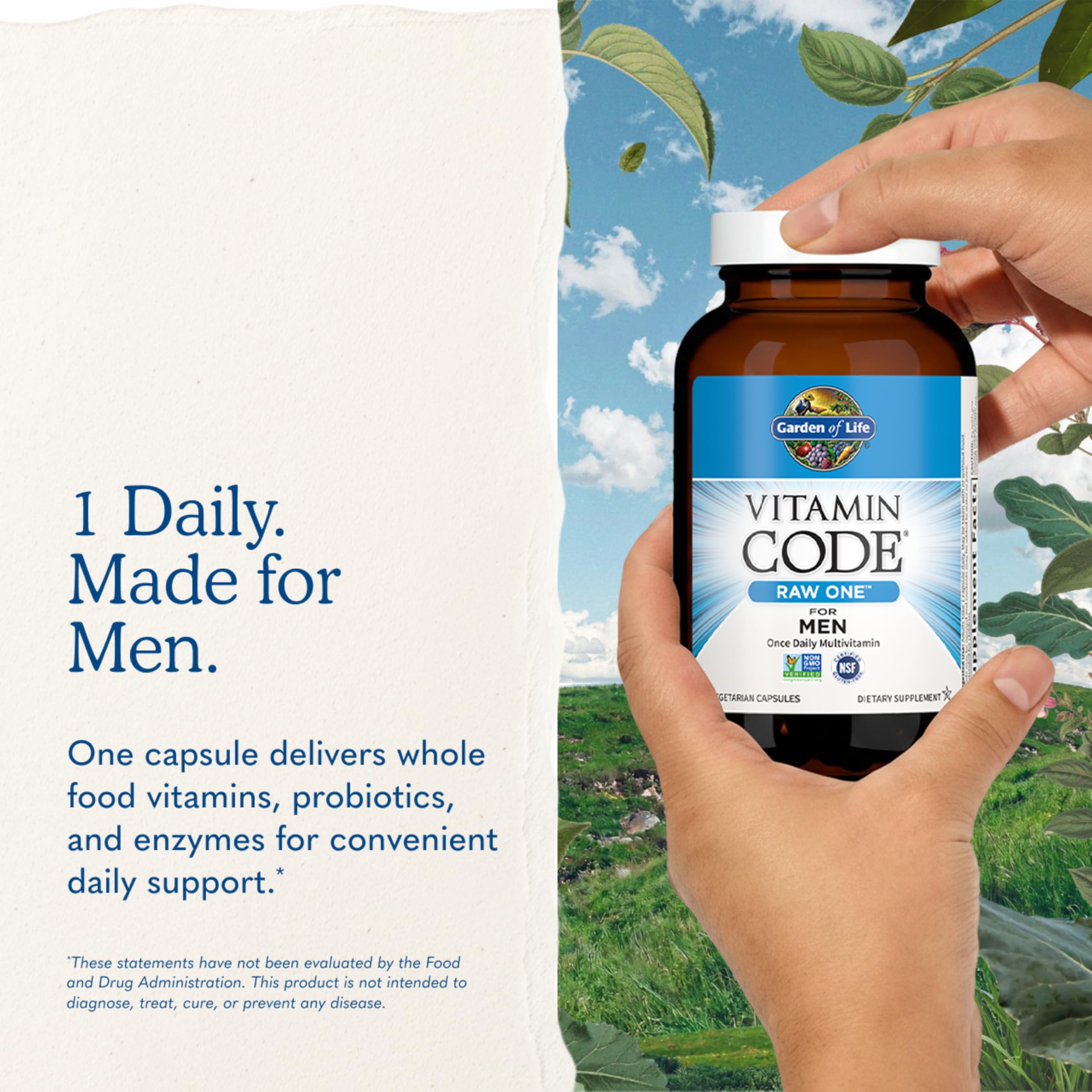 Vitamin Code RAW ONE Men Multivitamin | Garden of Life

