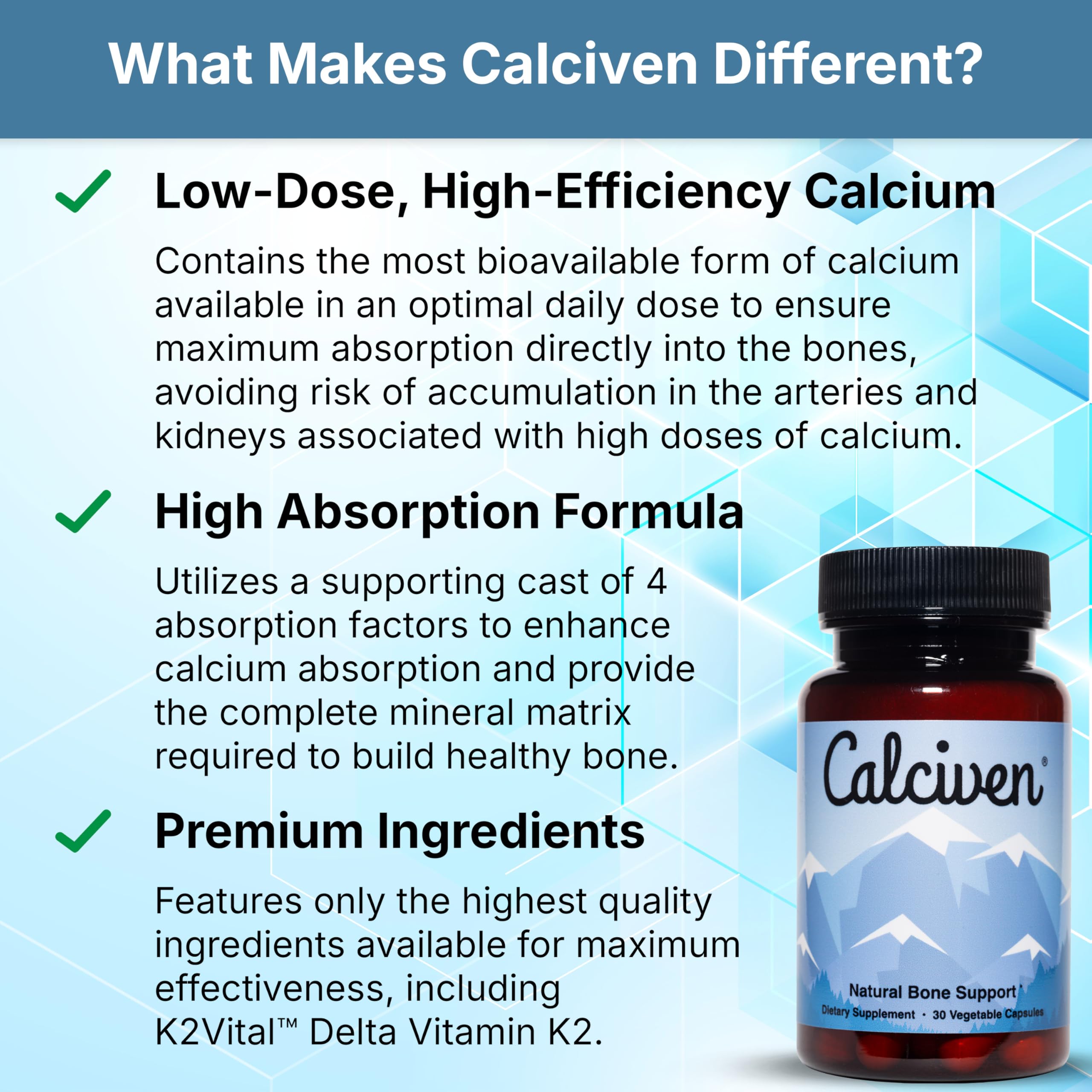 Calciven Natural Bone Support Supplement|Non-GMO Gluten-Free

