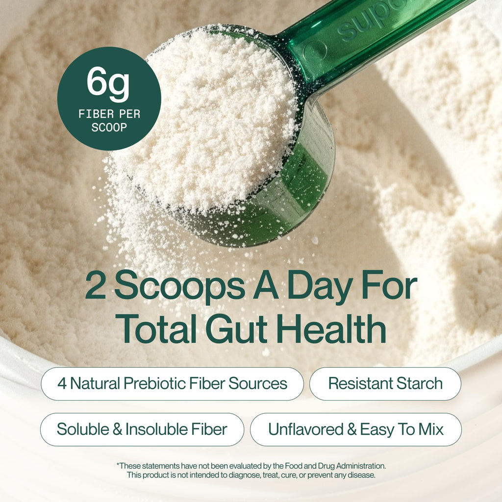 Foundational Daily Fiber Powder by Supergut Prebiotic Blend

