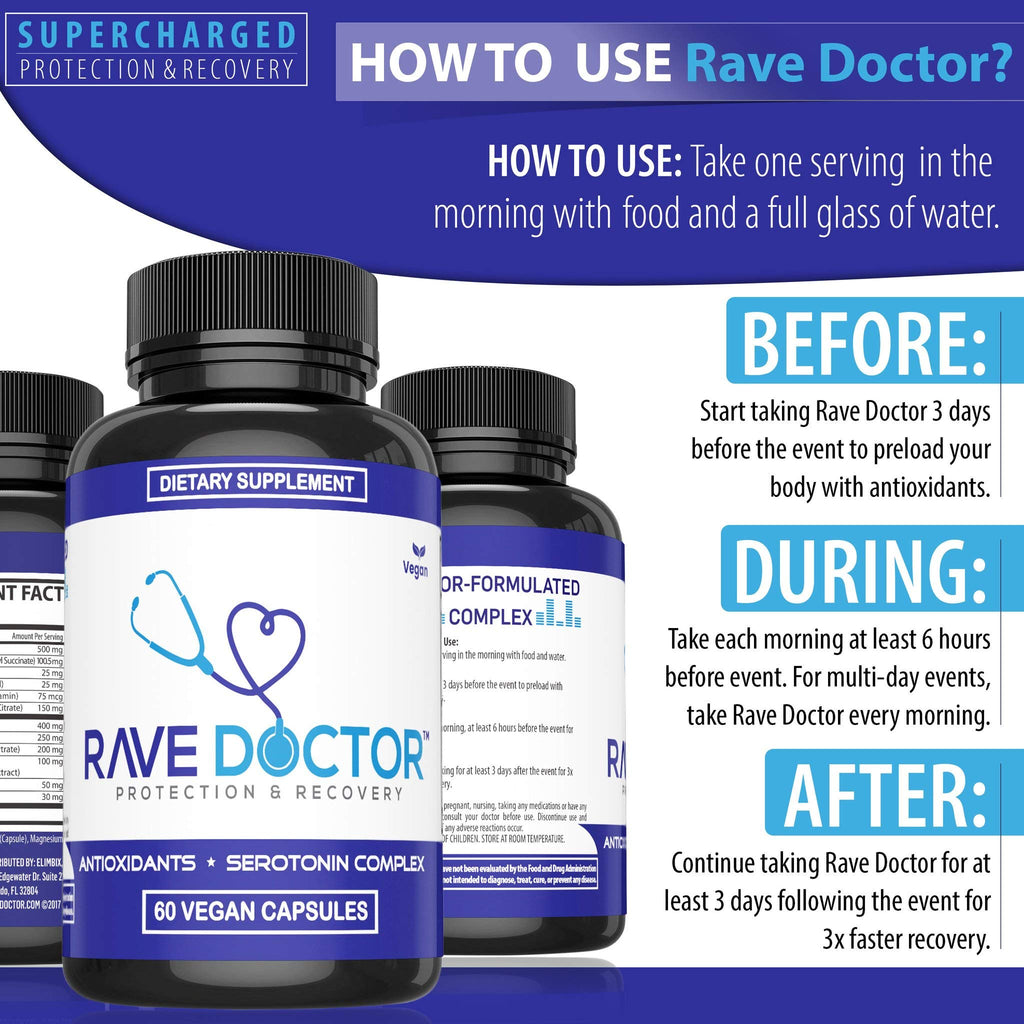 Rave Doctor Festival Wellness Supplement for Immune & Mood


