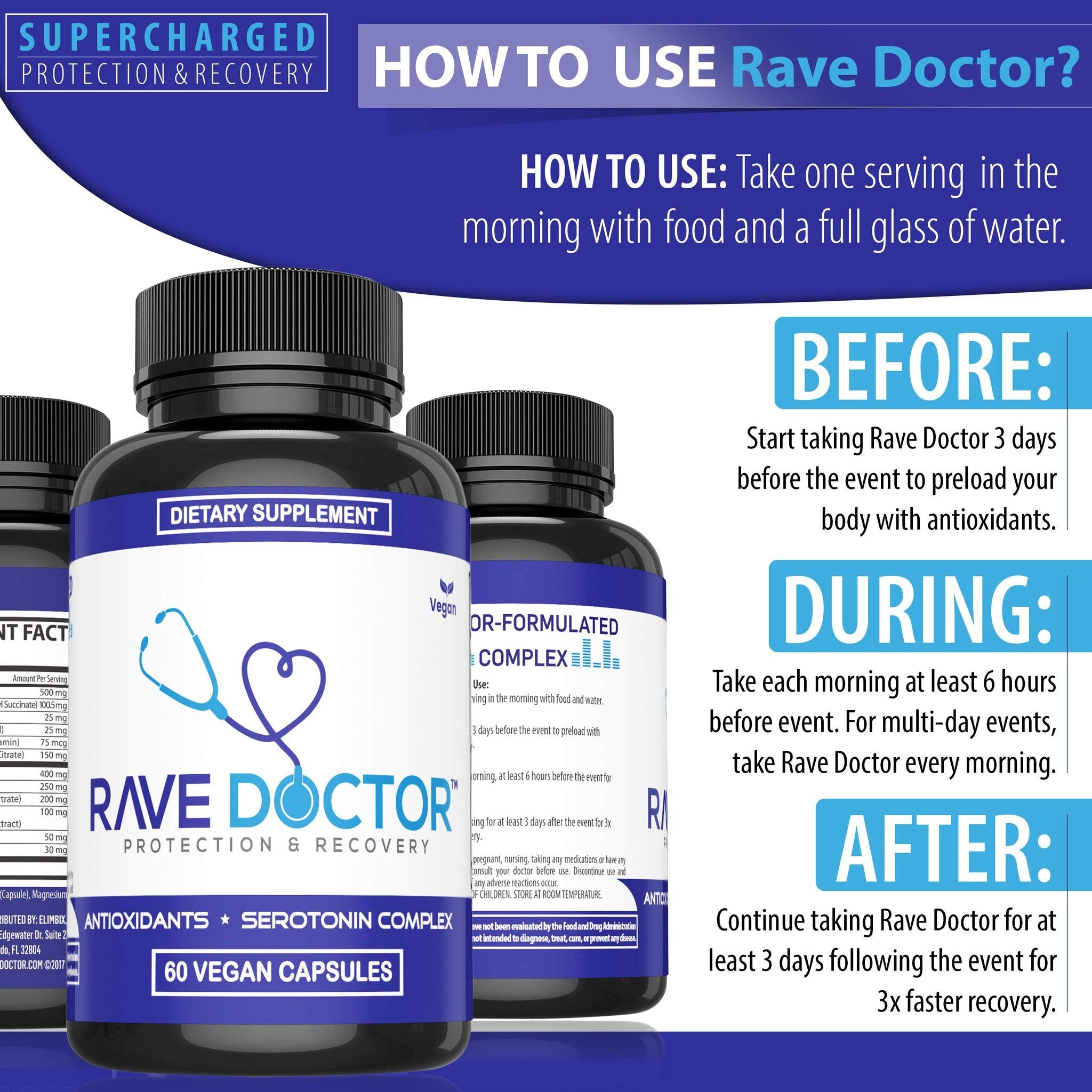 Rave Doctor Festival Wellness Supplement for Immune & Mood

