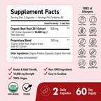 ForestLeaf Beet Root Capsules 1000mg Ginger Grape Seed

