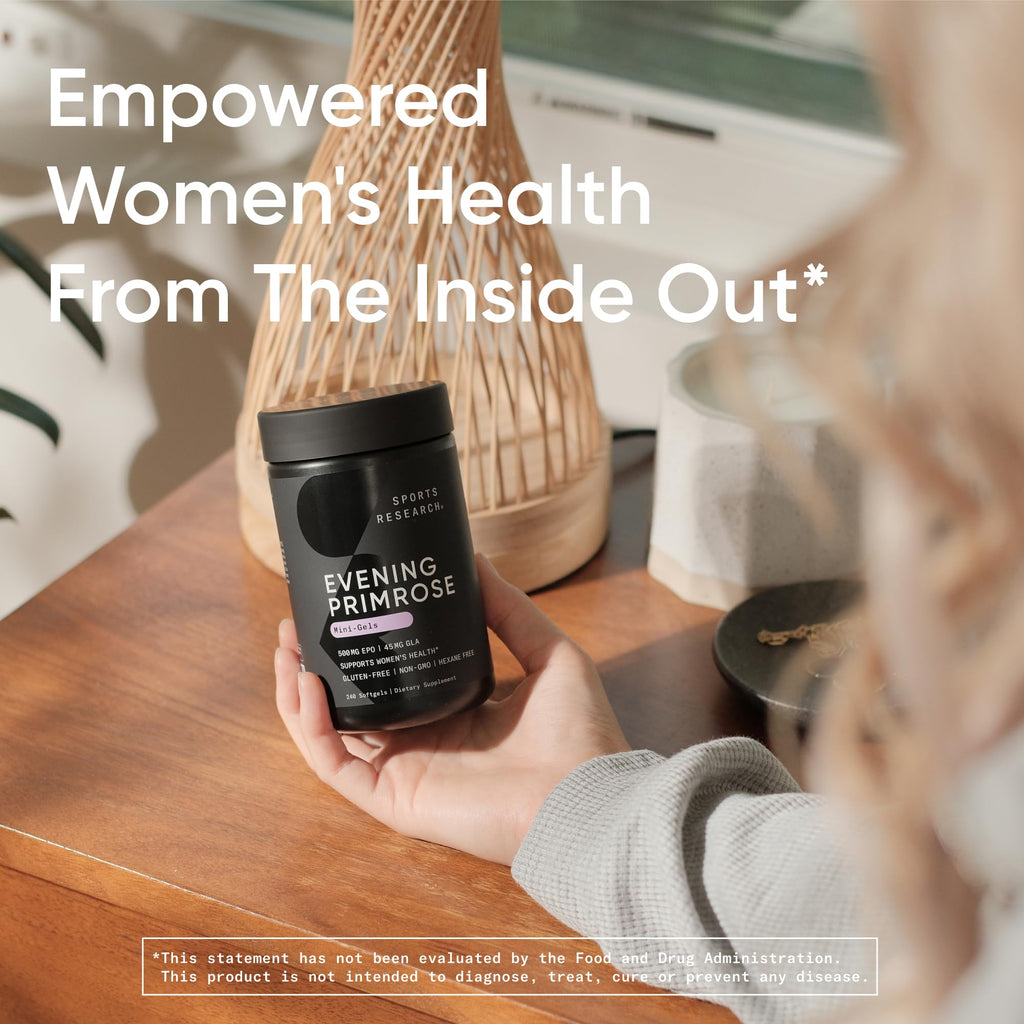 Evening Primrose Oil Softgels by Sports Research

