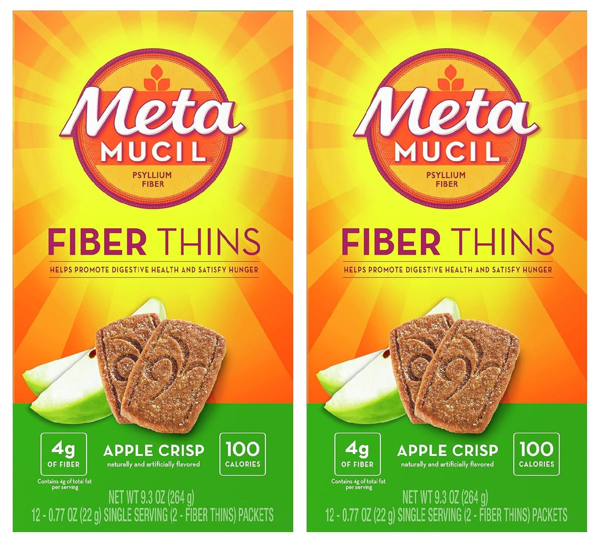 Metamucil Fiber Thins Daily Psyllium Husk Fiber Supplement