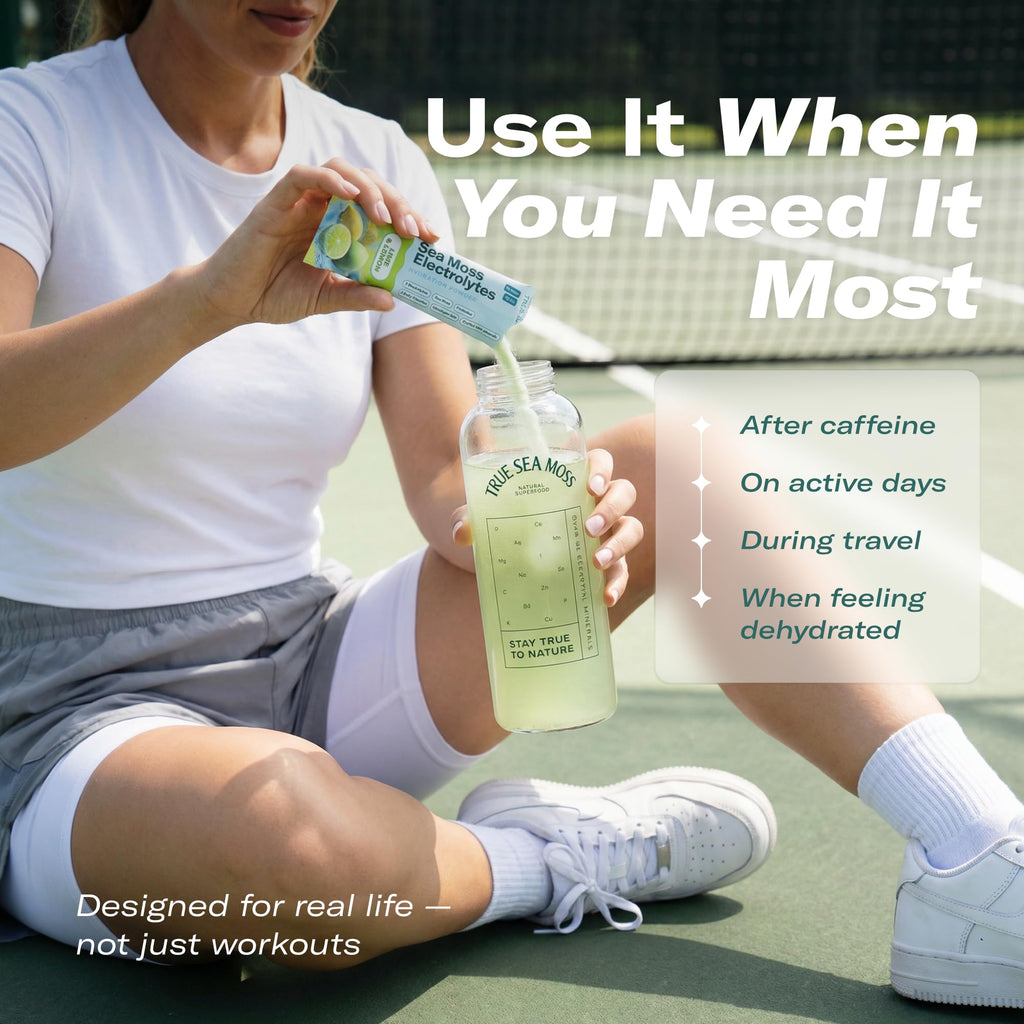 TrueSeaMoss Electrolyte Powder – Hydration & Recovery

