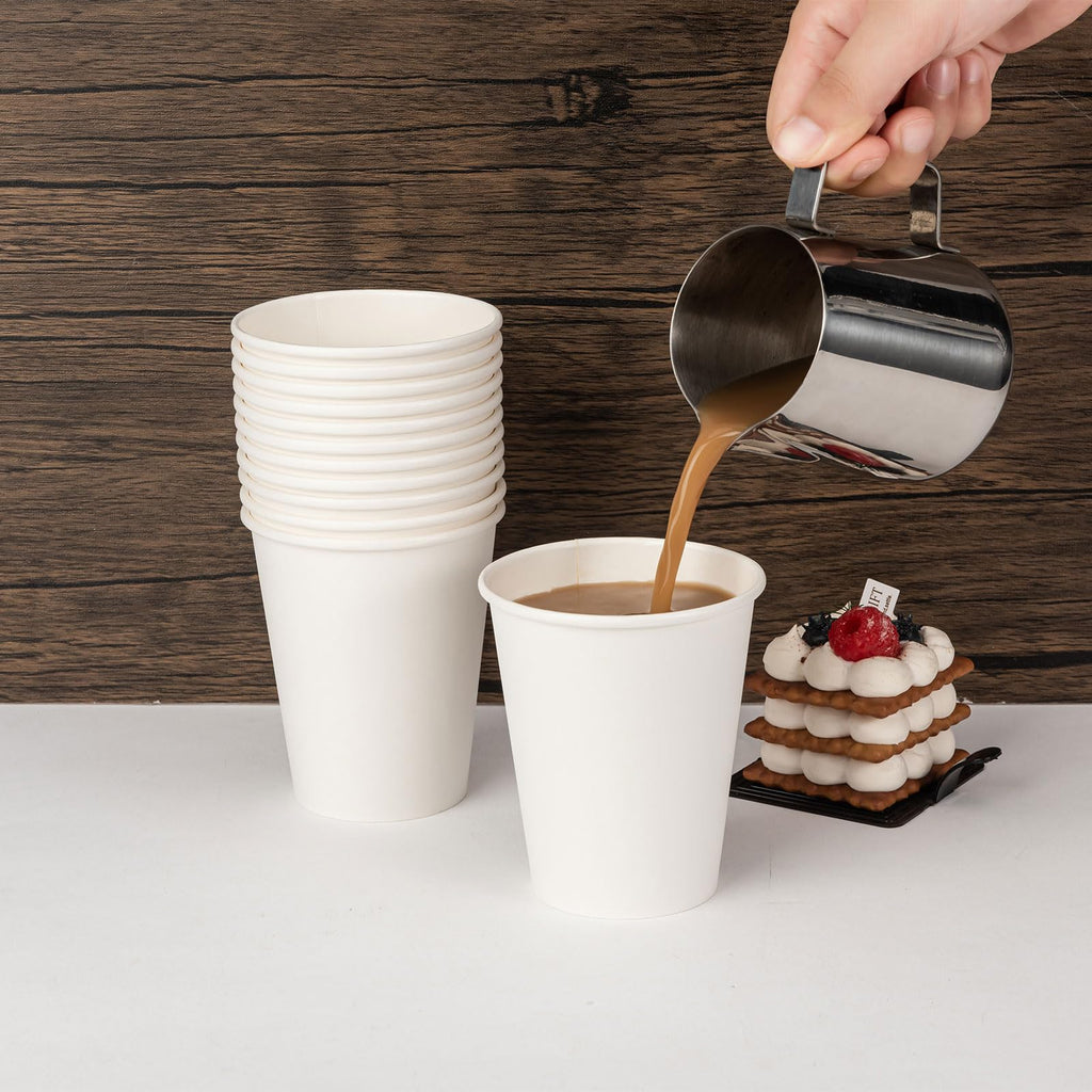 METAPRINT Disposable Paper Cups Thickened Rim - Food Safe

