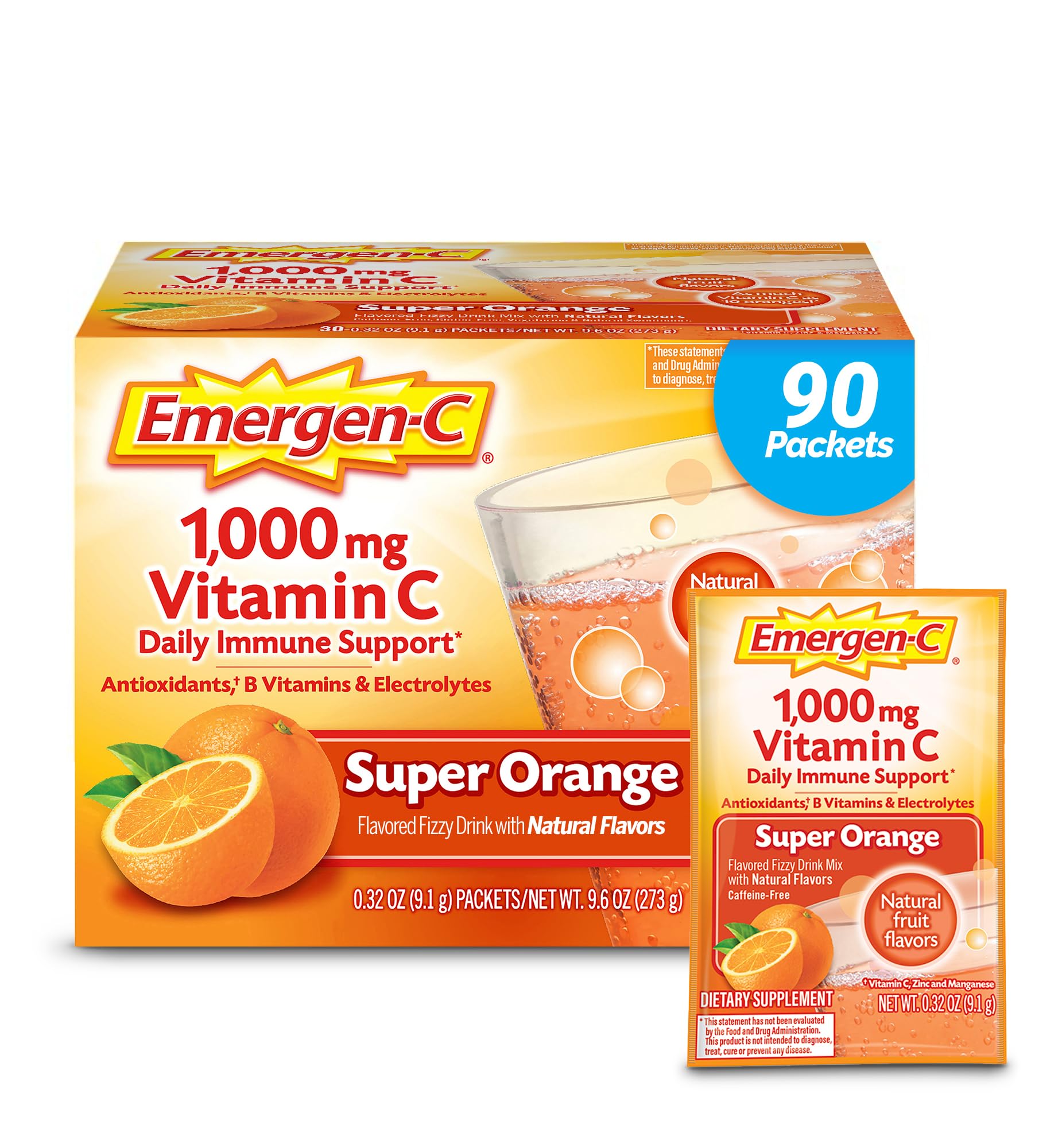 Emergen-C Immune Support Powder Dietary Supplement

