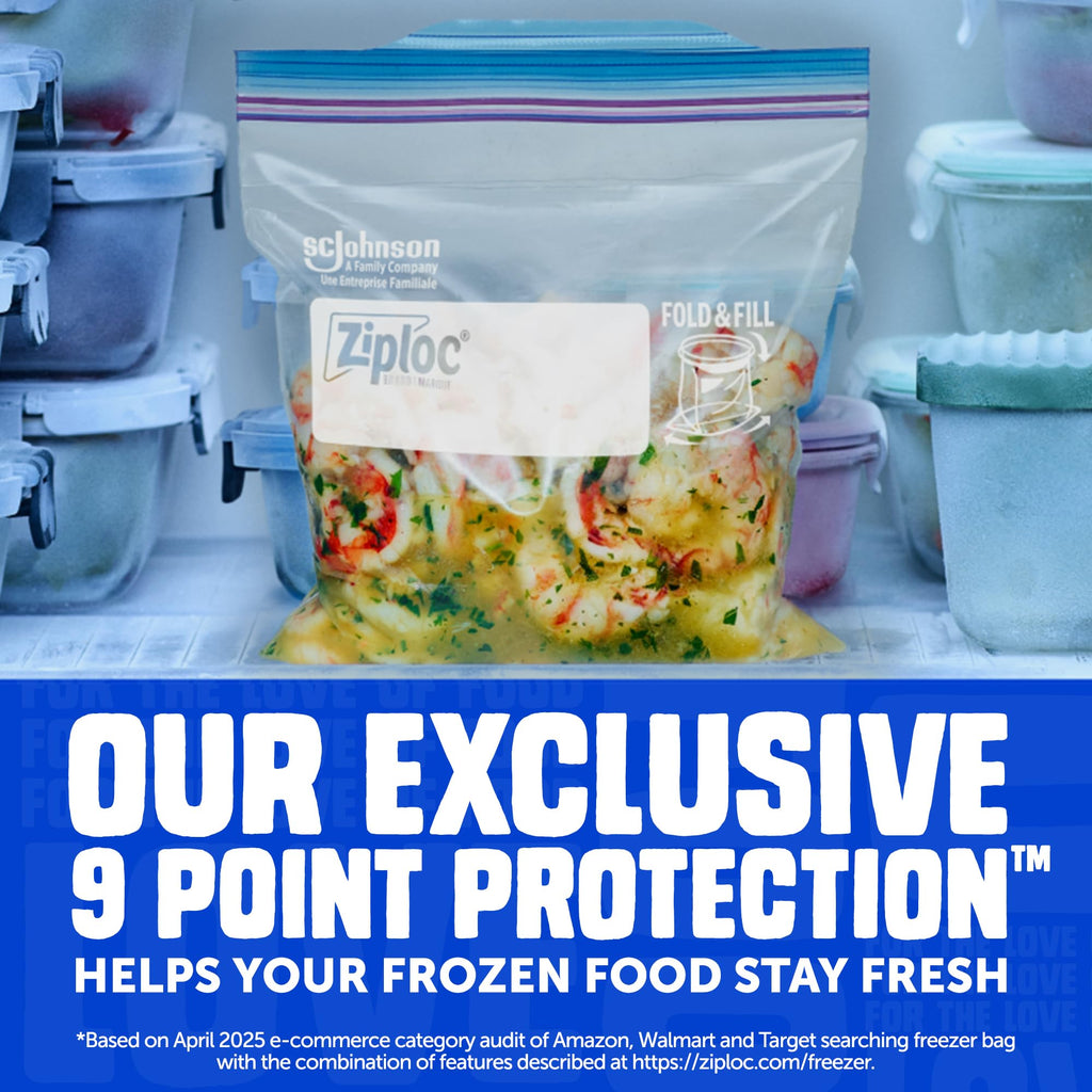 Ziploc Freezer Bags Gallon – 9 Point Protection

