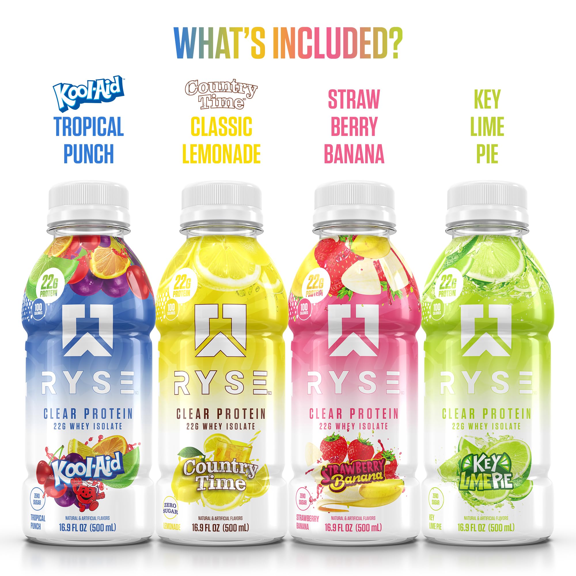 RYSE Clear Protein Drink - 22g Whey Isolate, Sugar-Free

