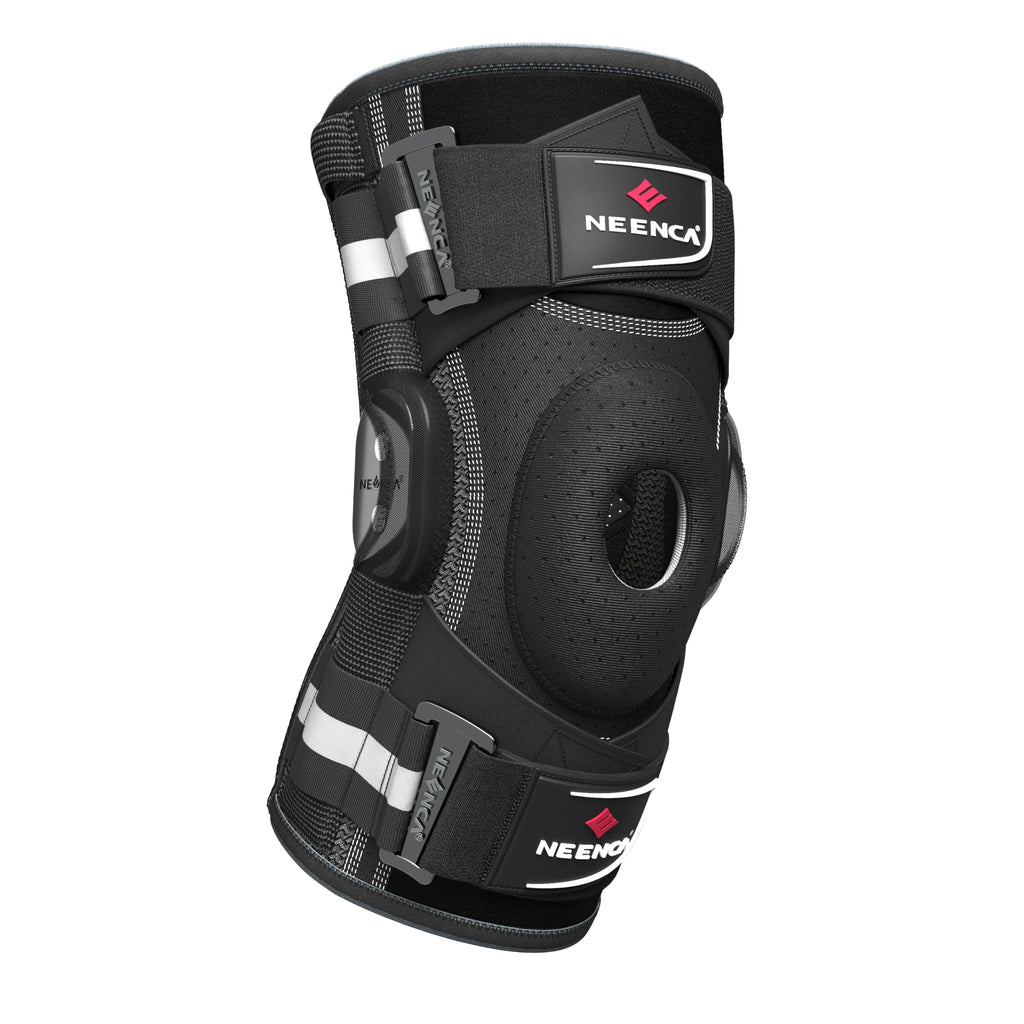 NEENCA Knee Brace with X-Strap Hinged Support

