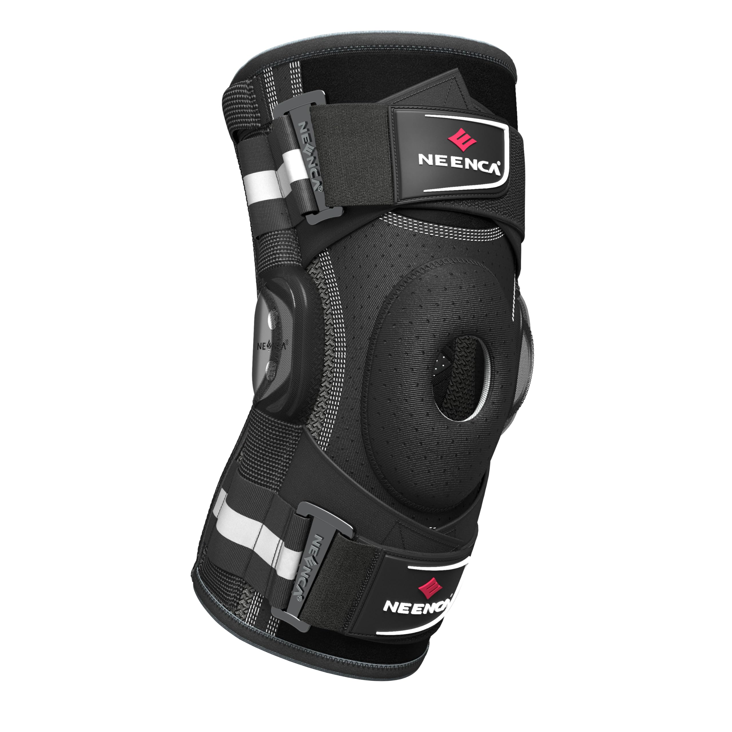 NEENCA Knee Brace with X-Strap Hinged Support

