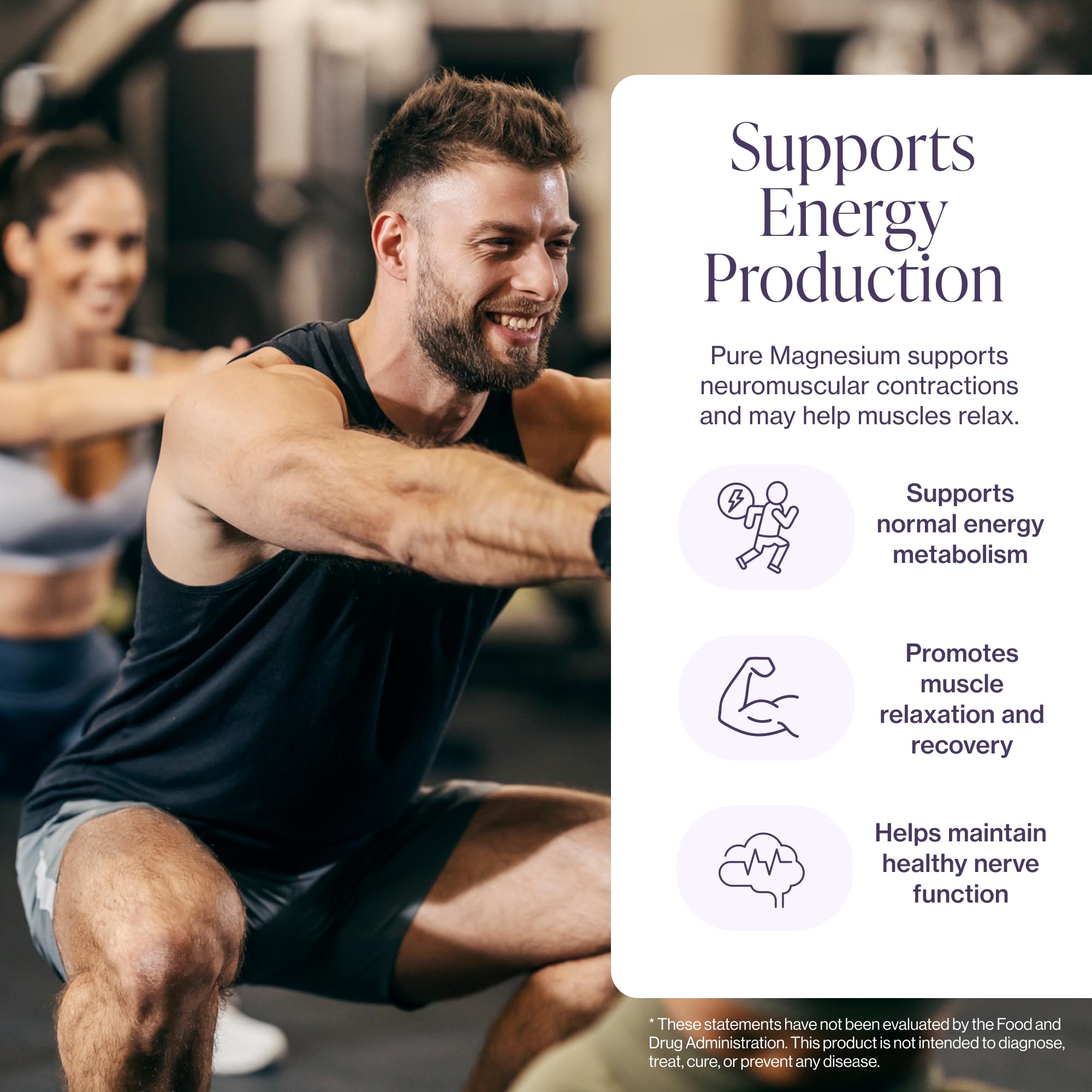 Magnesium Glycinate Supplement – Sleep & Muscle Support

