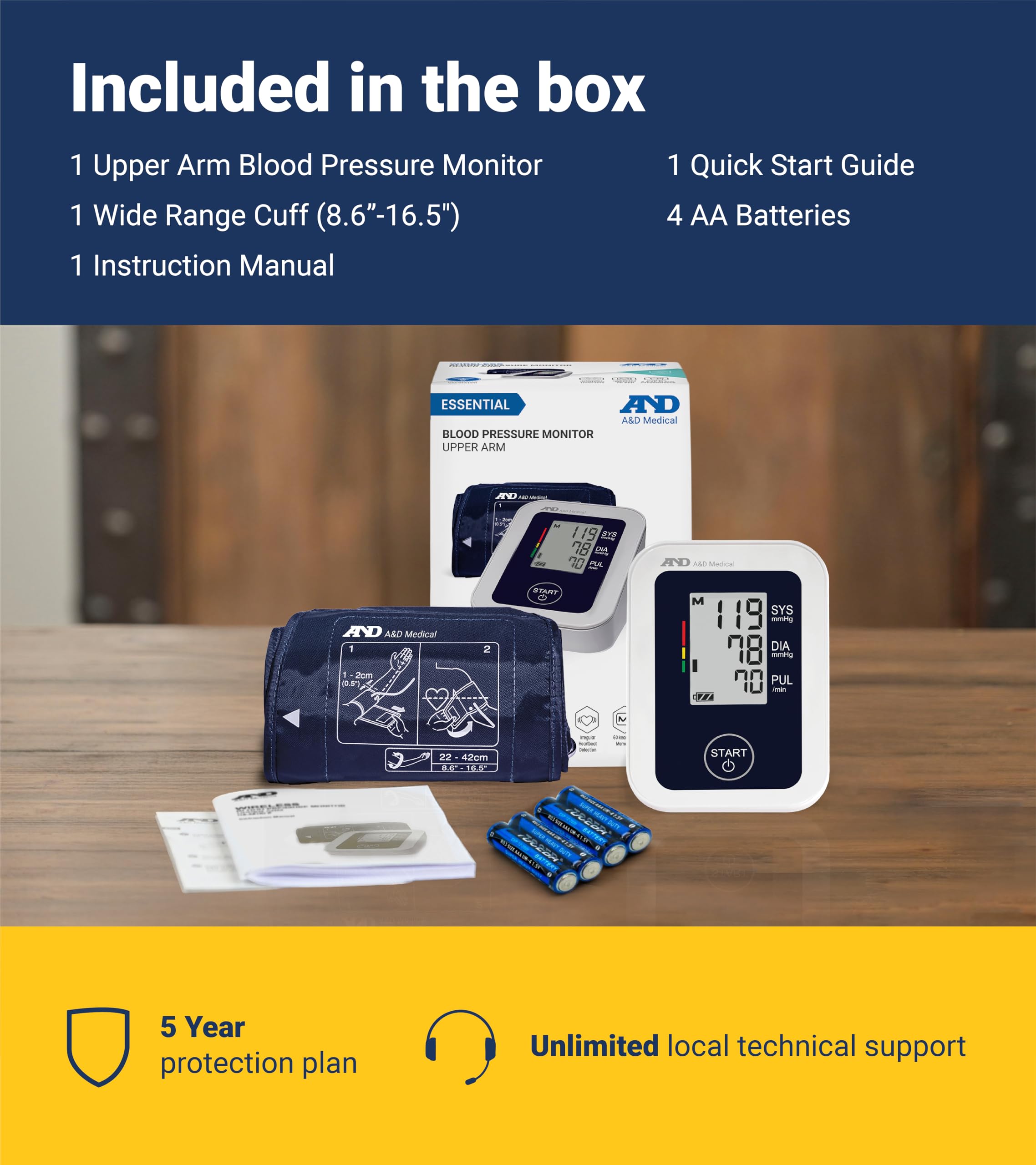 A&D UA-651 Blood Pressure Monitor – Upper Arm

