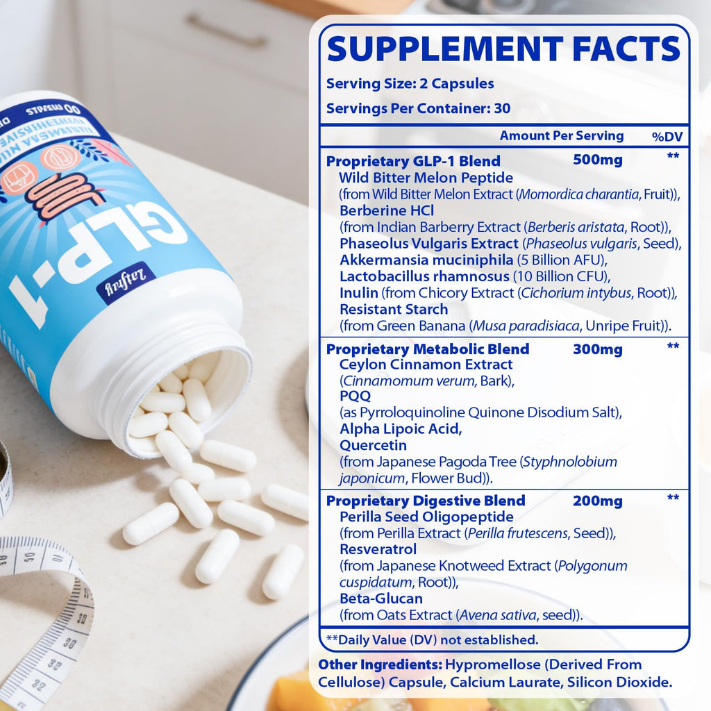 GLP-1 Supplement for Women & Men with Akkermansia & Berberine


