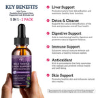 Milk Thistle Liquid Drops Silymarin 1000mg Liver Health


