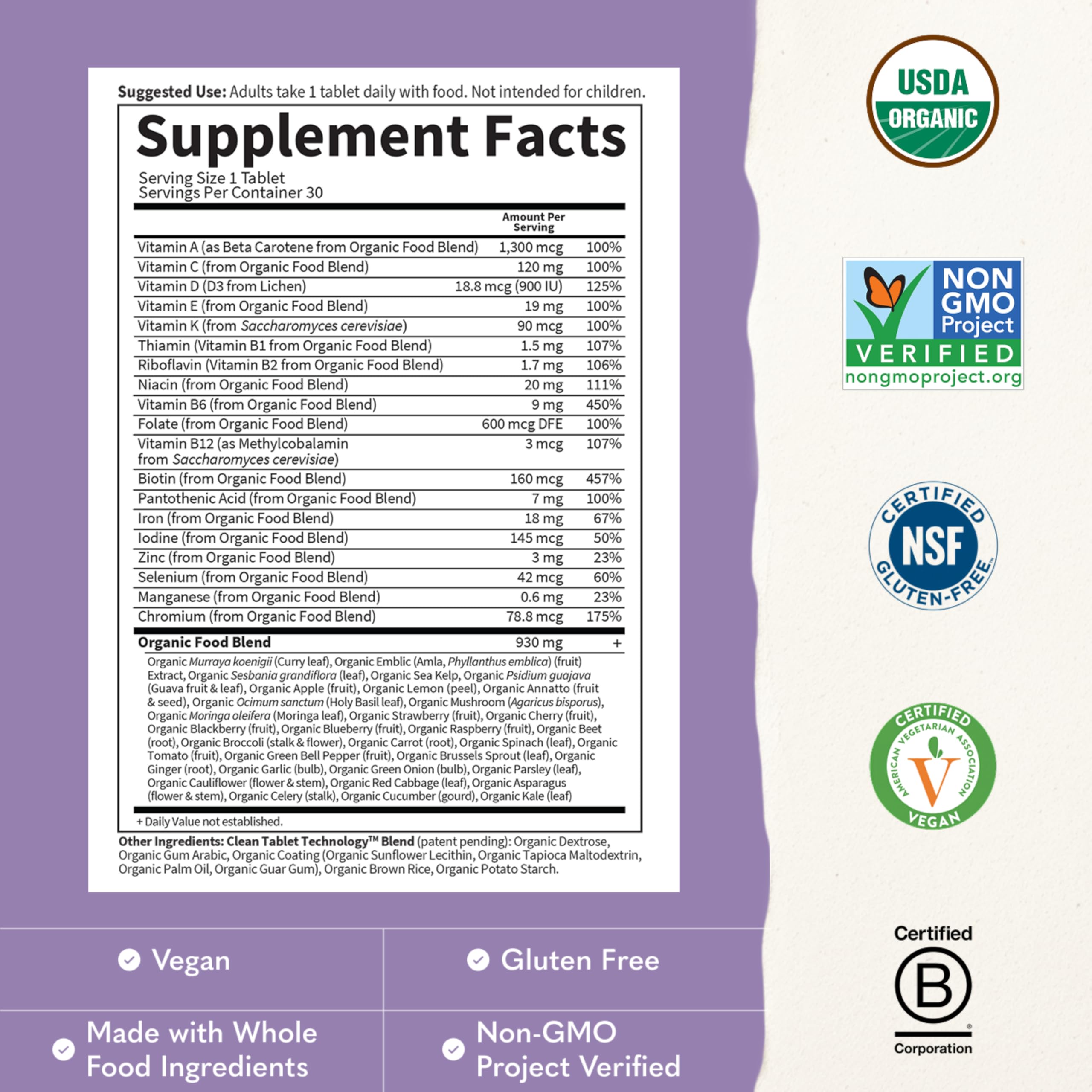 Garden of Life Organics Prenatal Multivitamin – Vegan

