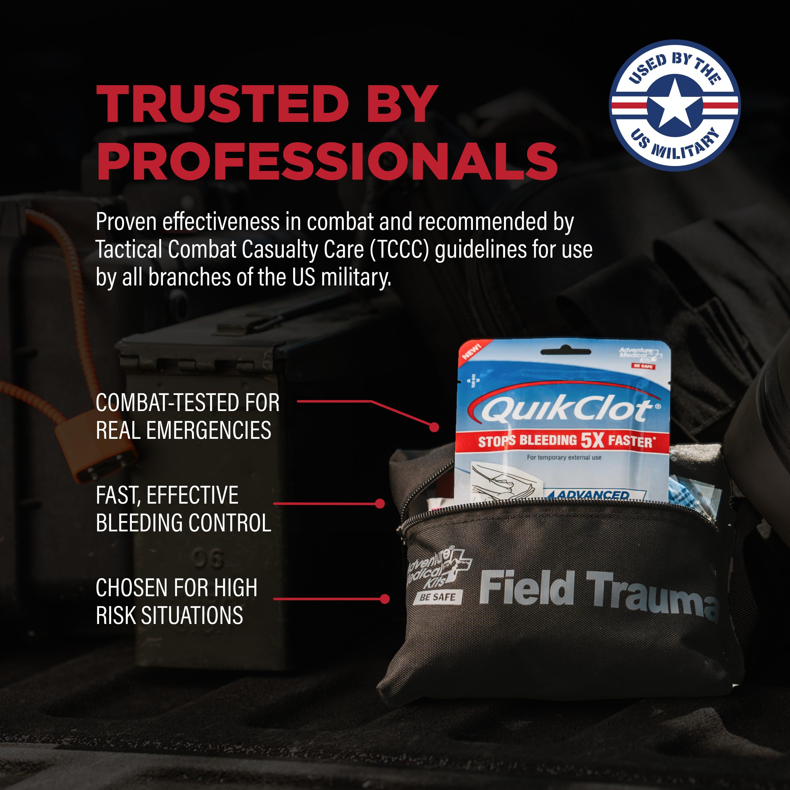 Adventure Medical Kits QuikClot Kaolin Gauze

