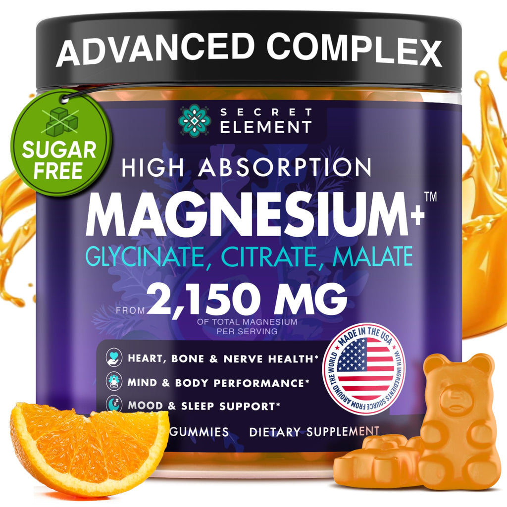 Secret Element Magnesium Glycinate Gummies - High Absorption


