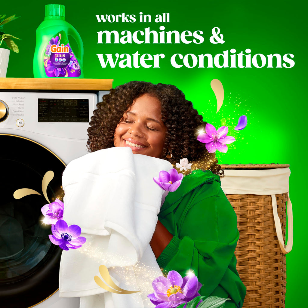 Gain Plus Liquid Laundry Detergent with Oxi - All Machines

