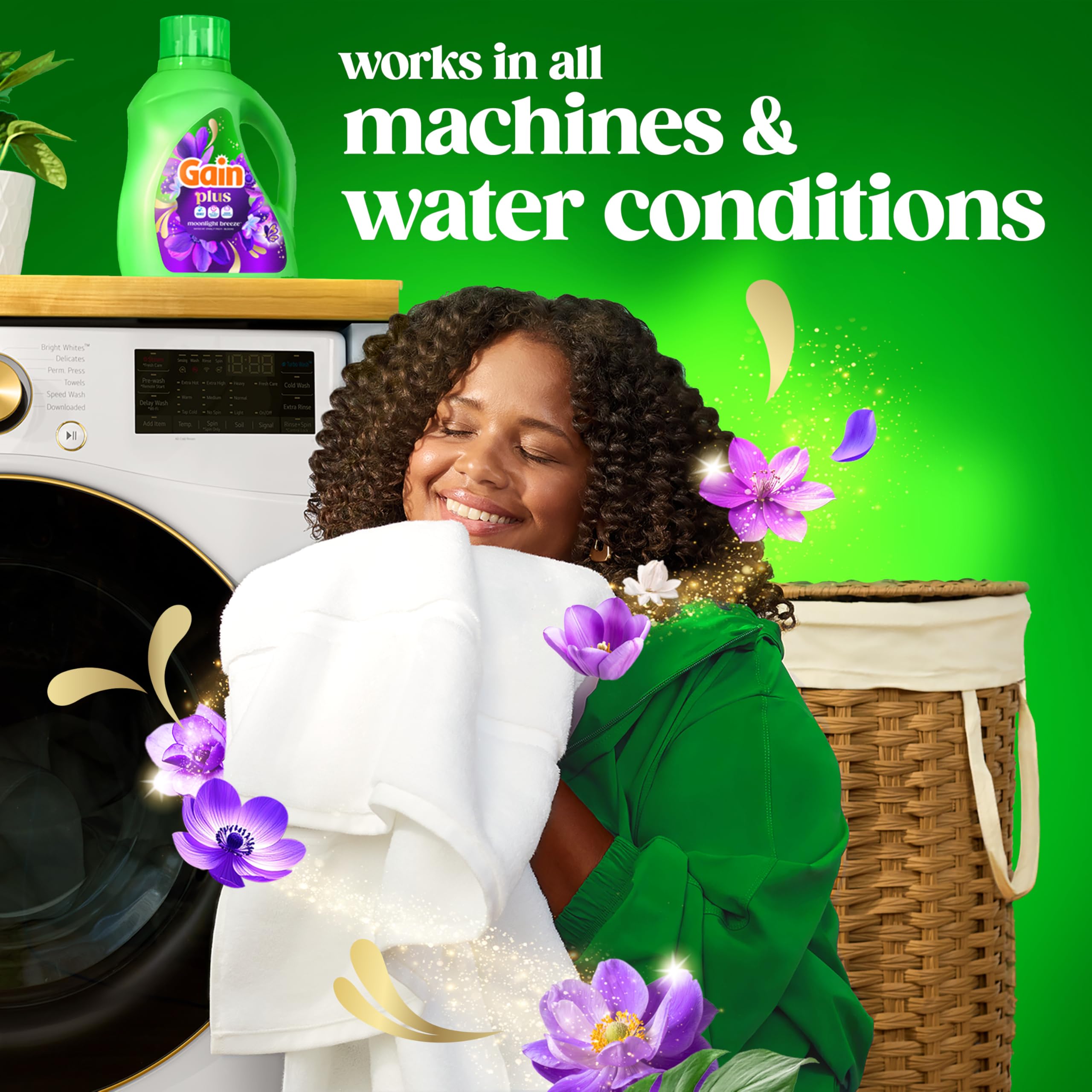Gain Plus Liquid Laundry Detergent with Oxi - All Machines


