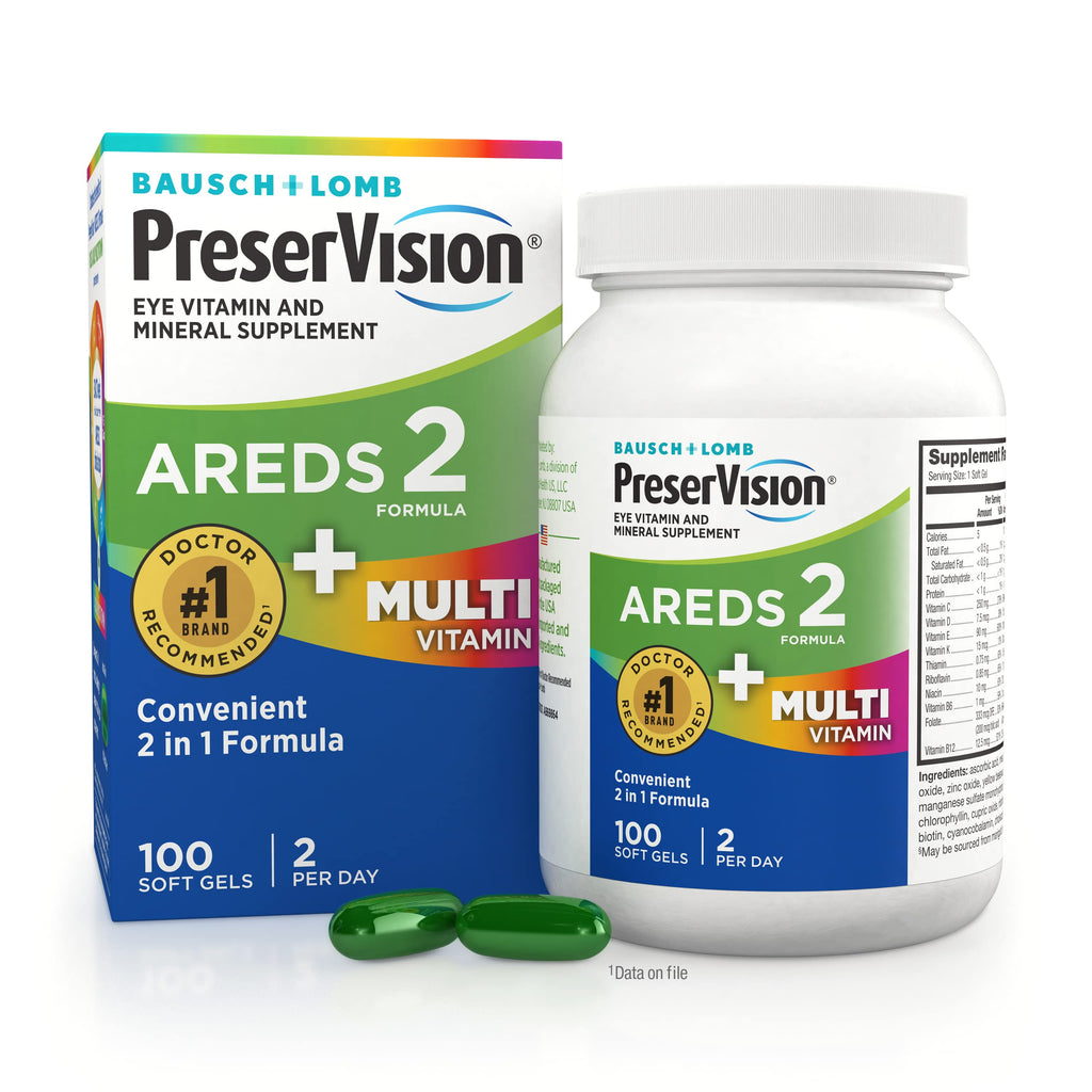PreserVision AREDS 2 + Multivitamin Eye Vitamin by Bausch & Lomb

