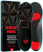 CRUVHEAL Work Pro Comfort Insoles - Shock Absorption and Anti-Fatigue