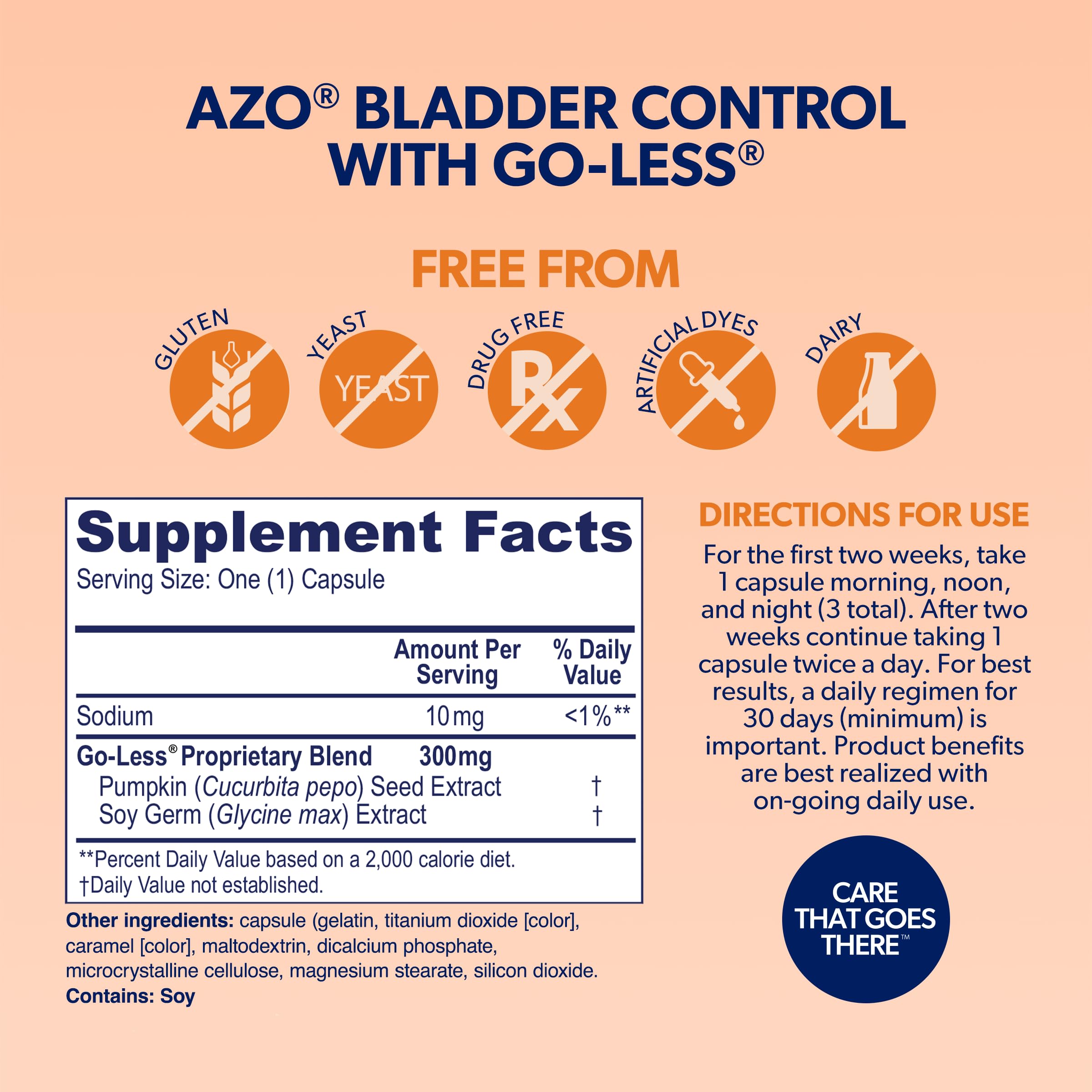 AZO Bladder Control Go-Less Weight Management Supplement

