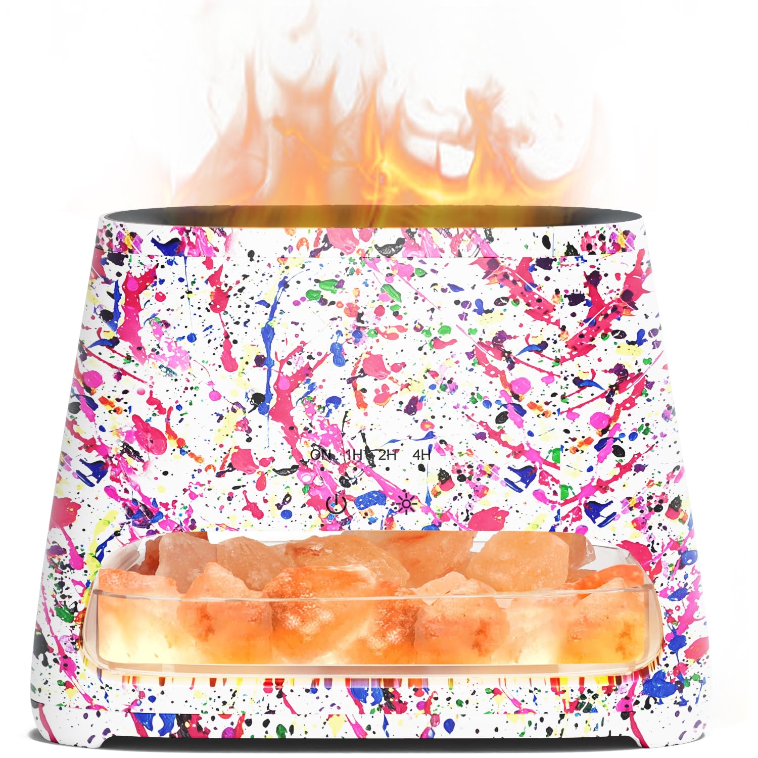 SALKING 2-in-1 Ultrasonic Essential Oil Diffuser & Himalayan Salt Lamp