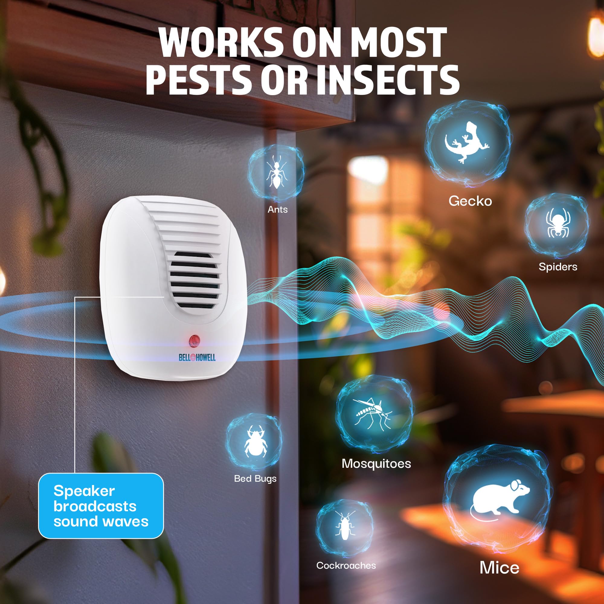 Bell + Howell Ultrasonic Pest Repeller Kit

