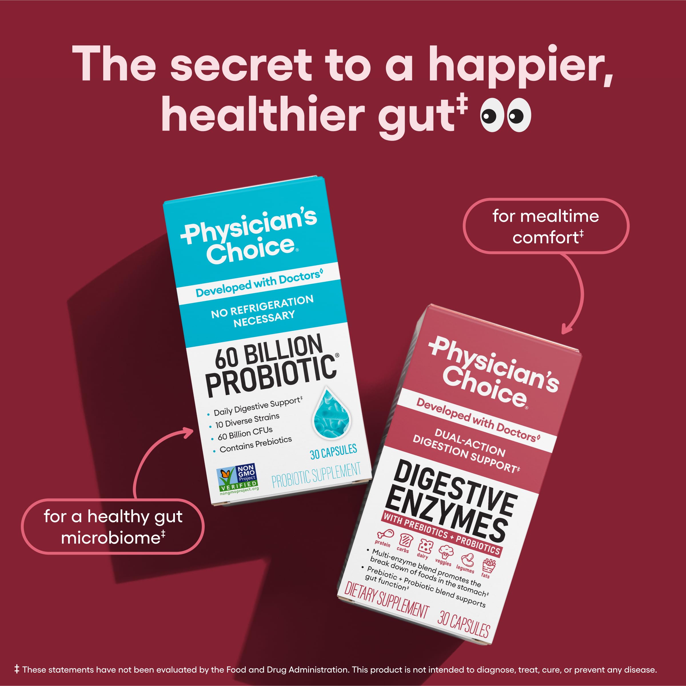 Physician's Choice Digestive Enzymes with Probiotics

