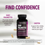 Saw Palmetto with Biotin for Women – Hair Support Supplement

