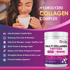 Nature Target Multi Collagen I-V-X Powder with Vitamin C

