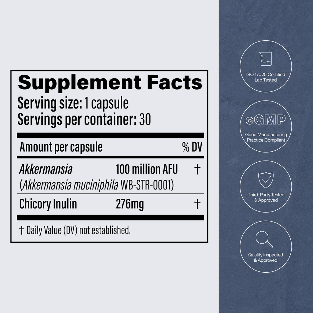 Pendulum Akkermansia Probiotic with Prebiotic Fiber

