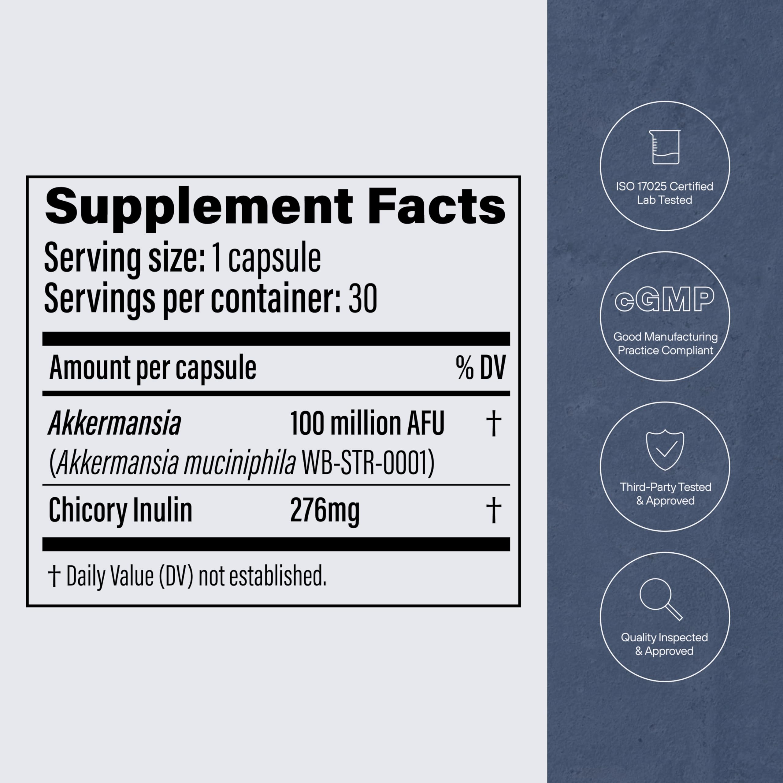 Pendulum Akkermansia Probiotic with Prebiotic Fiber

