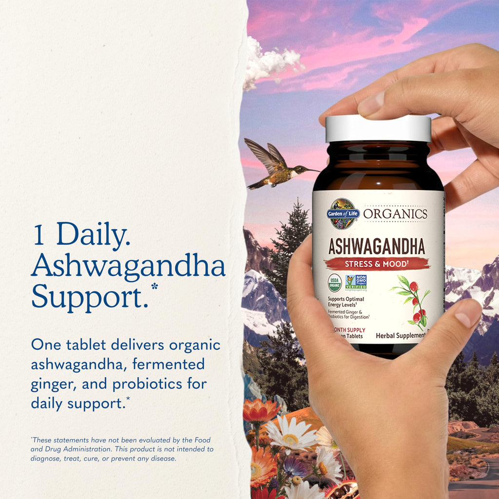 Garden of Life Organic Ashwagandha with Probiotics & Ginger

